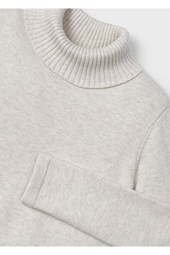 MAYORAL 04-09 Years Old Girl's Gray Color Turtleneck Knitted Sweater