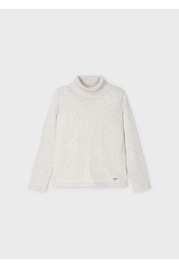 MAYORAL 04-09 Years Old Girl's Gray Color Turtleneck Knitted Sweater