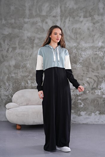 WestBound Hijab Sports Dress, Zip-Up, Hood, Casual Sports Dress