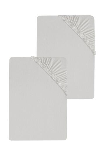 COTENCONCEPT 2 Plain Cotton Single Sheets 120 X 200 X 30 cm Elastic Combed Cotton Sheets