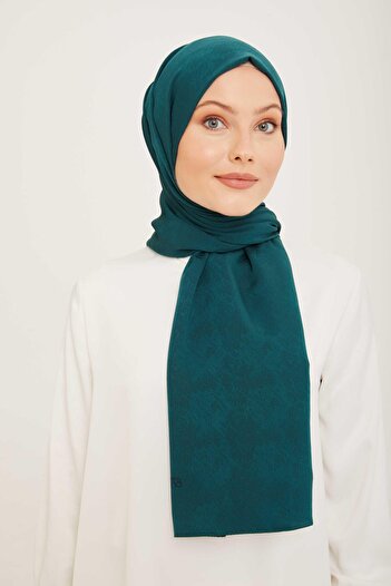 Armine Trend J.capri Emerald Green Solid Color Shawl 8-123
