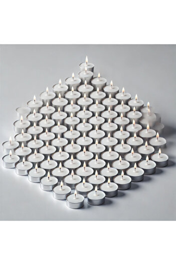 hediyeofisi 50 Li Tea Light Mum Buhurdanlık Ve Dekor Mumu