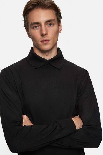 Tween Slim Fit Siyah Kazak