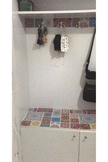 Bigaimaj Mutfak Tezgah Arası Kendinden Yapışkanlı Folyo Kaplama Otantik Dantel Desen 60cmx100cm