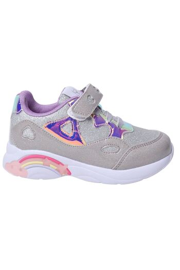 BUCKHEAD 4348 Diana Gray Lighted Children's Sports Shoes