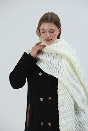 Sheilar Brass Knit Knitwear Shoulder Shawl