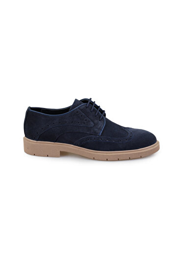 Desa Werner Navy Blue Men's Suede Leather Classic Shoes
