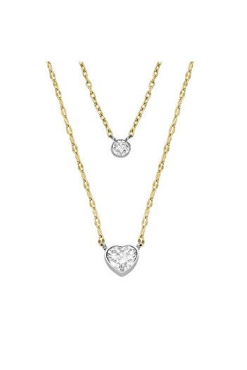Fossil Jf04357-998 Heart Women's Necklace