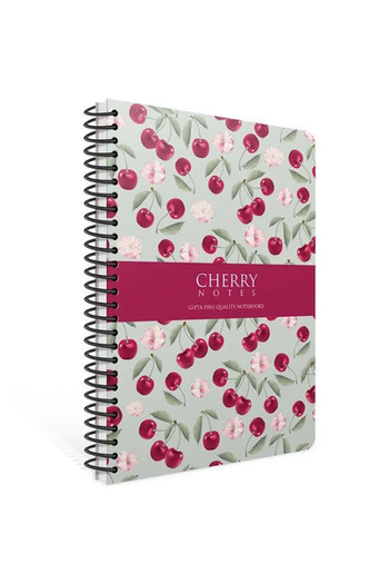 Gıpta Caiet cu copertă rigidă în spirală Cherry 17x24cm 120yp - 1 bucată