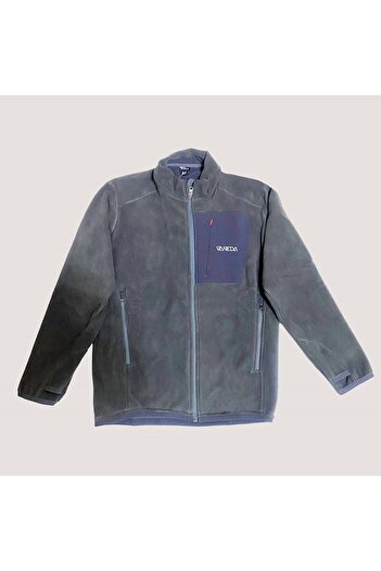Vaneda Men's Regulat Fit Half Zipper Fleece T-Pol23Kant - Gray - m