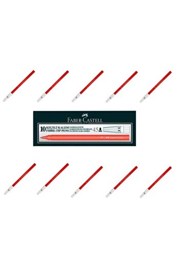 Faber Castell 45 Felt Pens 10 Pack Red