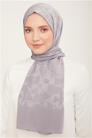 Armine J.Capri Gray Patterned Trend Shawl - 7-358