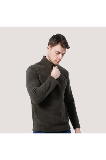 Hammer Jack Turin Men's Zippered Fleece - Khaki - L