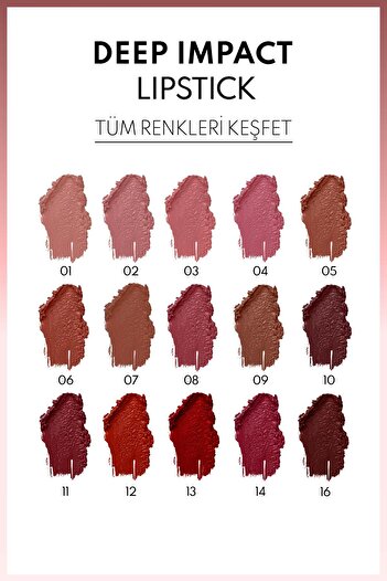 Note Cosmetics Deep Impact Lipstick 07 Warm Chocolatte Kremsi Dokulu Yarı Parlak Ruj - Kahverengi