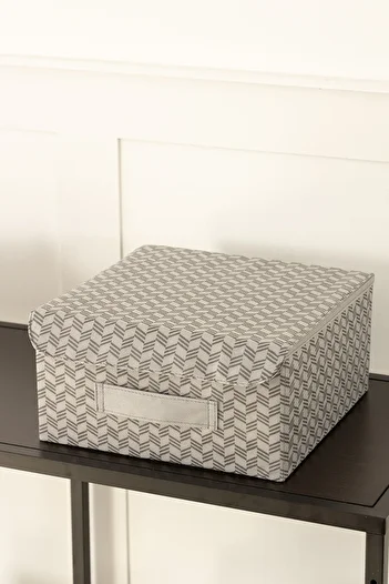 REKHOME Houndstooth Pattern Clamshell Cabinet Drawer Inside Jewelry Makeup Laundry Folding Storage Box Organizer