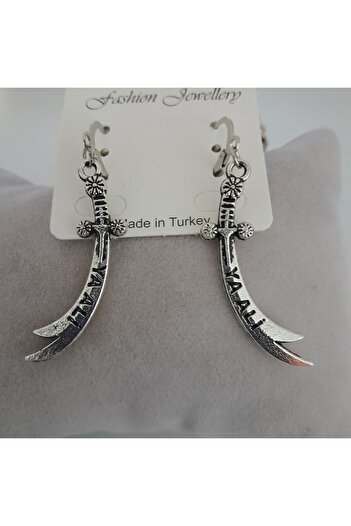 Minnoş Dükkan Hz.Ali Sword Earrings Sulfikar Earrings