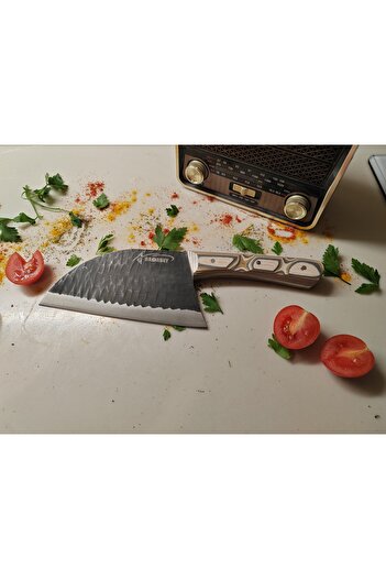 Ardabey Special Production Mikarte Handle Tattoo Handcrafted No Take Off Chef Knife