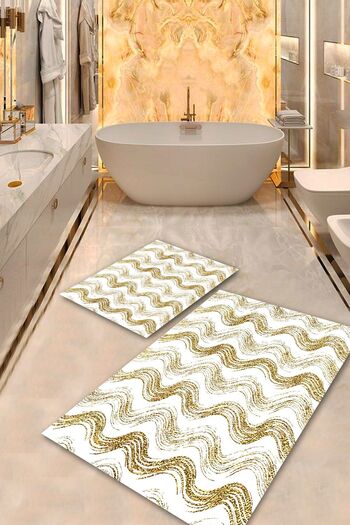 Aldora Machine Washable Stain Resistant Cream-Gold Pvc Leather Non-Slip Base Design Bathroom Toilet Seat Bps-44