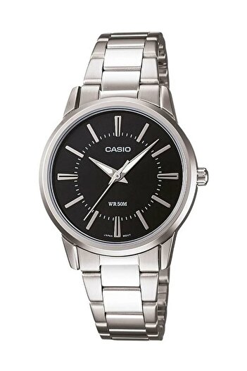 Casio Silver Color Women's Wristwatch with Black Cord