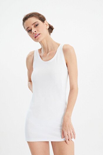 ERDEM İÇ GİYİM Erdem White Γυναικείο Μακρύ Μονό 2184