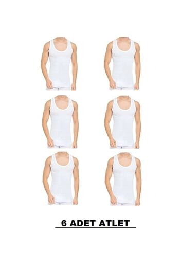 SİERNA 6 Pack Men's Underwear Undershirt Set