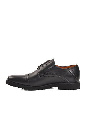 Dr.Flexer Ayakmod Black Men's Genuine Leather Casual Shoes