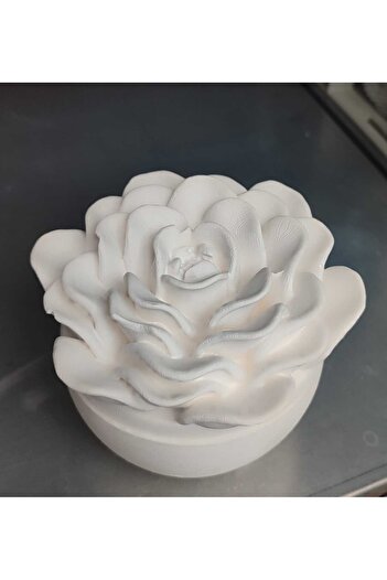 Misse Decorative Rose Patterned Box with Lid
