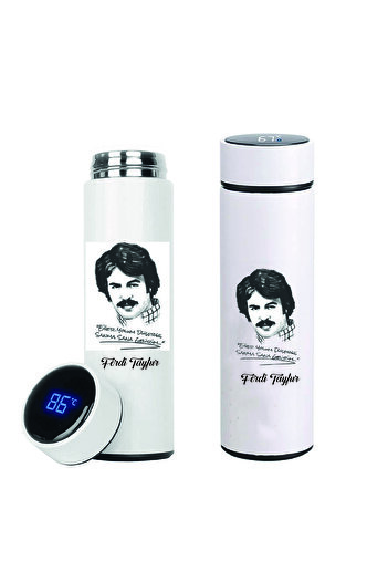 DKDZ SHOP Ferdi Tayfur Printed 10 Hours Thermos - Hot and Cold Feature, 02 Model