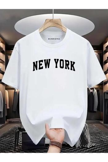 BENROMA NEW YORK ΛΕΥΚΟ ΕΚΠΤΩΜΕΝΟ ΜΠΟΥΜΕΛΟ OVERSE