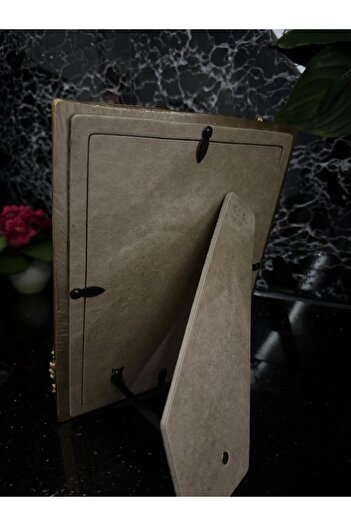 MGS COLLECTION Dekoratif Resim Çerçevesi Lüks Çiçek Motifli Polyester Çerçeve 15*20 cm