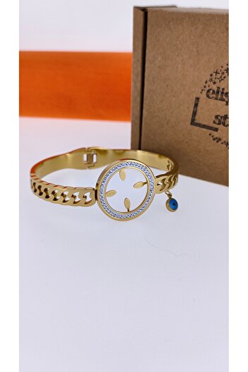 elisitakistory Quarter Compatible Steel Clamp Bracelet for Gold Fitting Imported 100% Steel Tarnish Does Not Rust