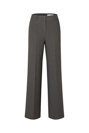 Selected Femme Hose mit weitem Bein Gewebte