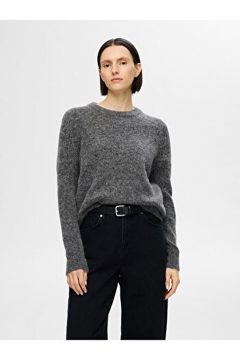 Selected Femme Pullover mit Rundhalsausschnitt Strick