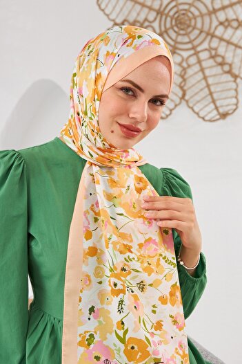 İpekhan Nature Pinkly Soft Shawl Pale Yellow 3031-07