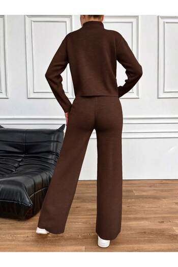 ÇILDIR ÖRME 2-Piece Knitwear Set with Zipper