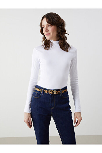 LC Waikiki Γυναικείο κορμάκι Stand-up Collar
