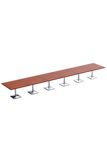 Mahmayi Ristoran 500PE 24-Seater Square Pantry Table Home & Kitchen Organization-Apple Cherry,720Cm