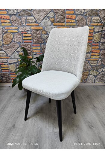 COVER TEKSTİL Büyük Oval Sandalye Kılıfı Jakar Kumaş