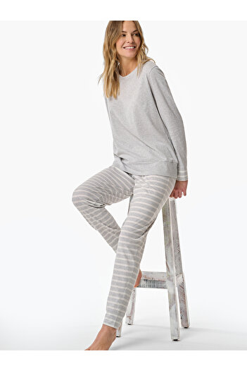 Schiesser Pyjama Casual Essentials Schlafanzug Schlafmode Bequem
