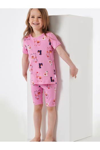 Schiesser Pyjama Love Cotton Schlafanzug Schlafmode Bequem