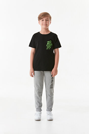Fulla Moda Έντυπη ελαστική μέση Jogger Boy's Sweatpants