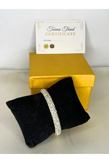 Tuana Trend High Quality Crystal Zircon Stone Handcuff Bracelet
