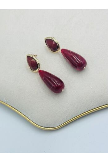 MyladyAccessoriess Green Drop Earrings - Dangle Premium Series
