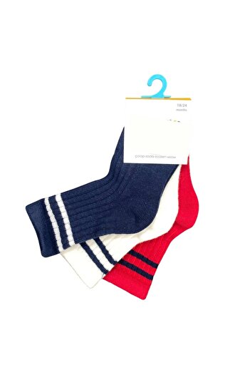 Defne Baby E037-23 Model 3-Piece Baby Socks Set