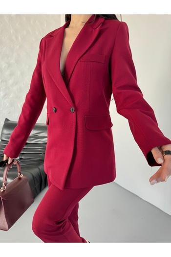MYGİYİMİSTANBUL Waist Rubber Detail Suit-Women's Suit