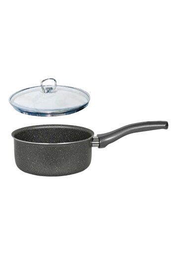 Mehtap 16 cm Granite Caterola - Sauce Bowl with Glass Lid