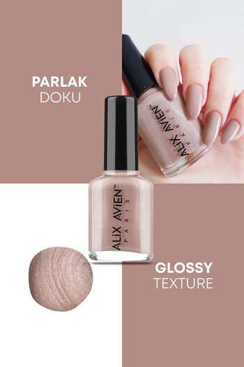 Alix Avien Nude Kahve Oje 86 - Yüksek Pigmentli Uzun Süreli Kalıcılık Hızlı Kuruma - Nail Lacquer 86
