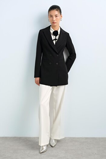 Nihan Blazer Ceket Siyah