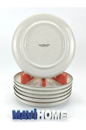 Kütahya Porselen Moderna Series 19 cm Dessert - Set of 6 Cake Plates