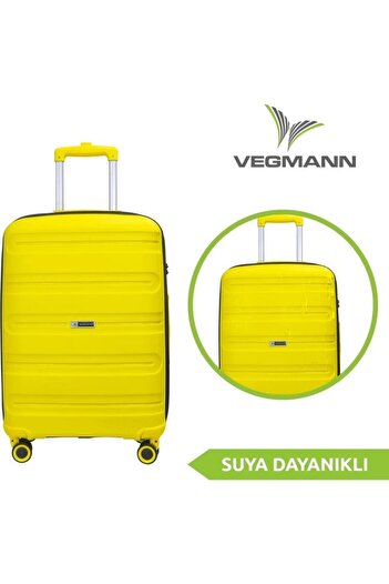 Bambus Home Vegmann Polipropilen (Pp) Atlas Su Yeşili 3lü Valiz Seti Kırılmaz Garantili